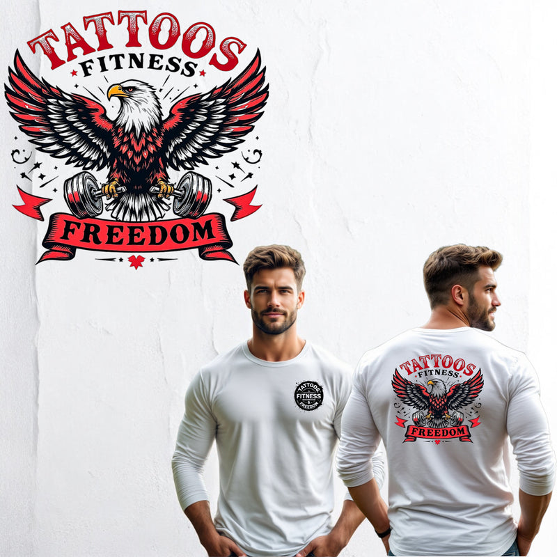 Eagle With a Banner. - TATTOOS FITNESS & FREEDOM LLC
