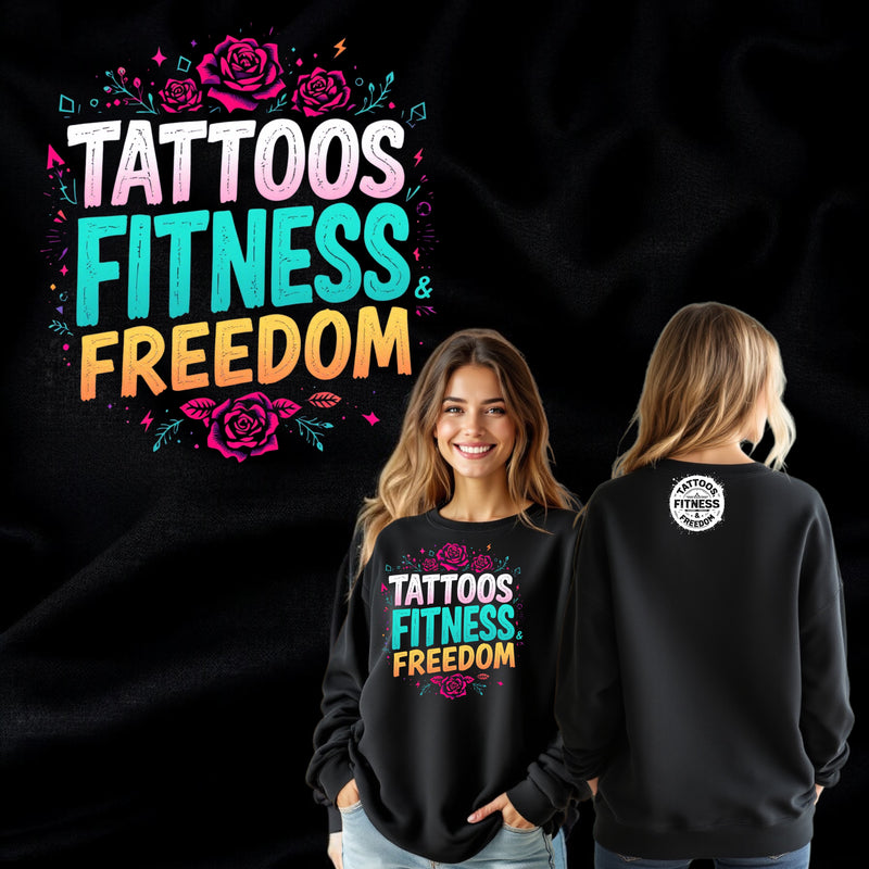 Women's Pastel Colored Design with Roses. - TATTOOS FITNESS & FREEDOM LLC