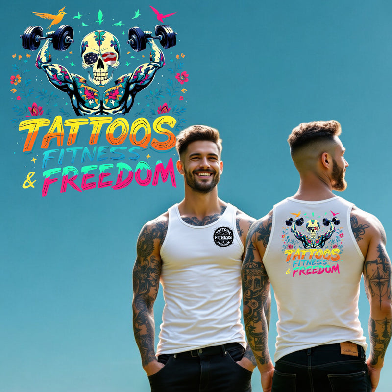 Tattooed Skeleton Working Out. - TATTOOS FITNESS & FREEDOM LLC