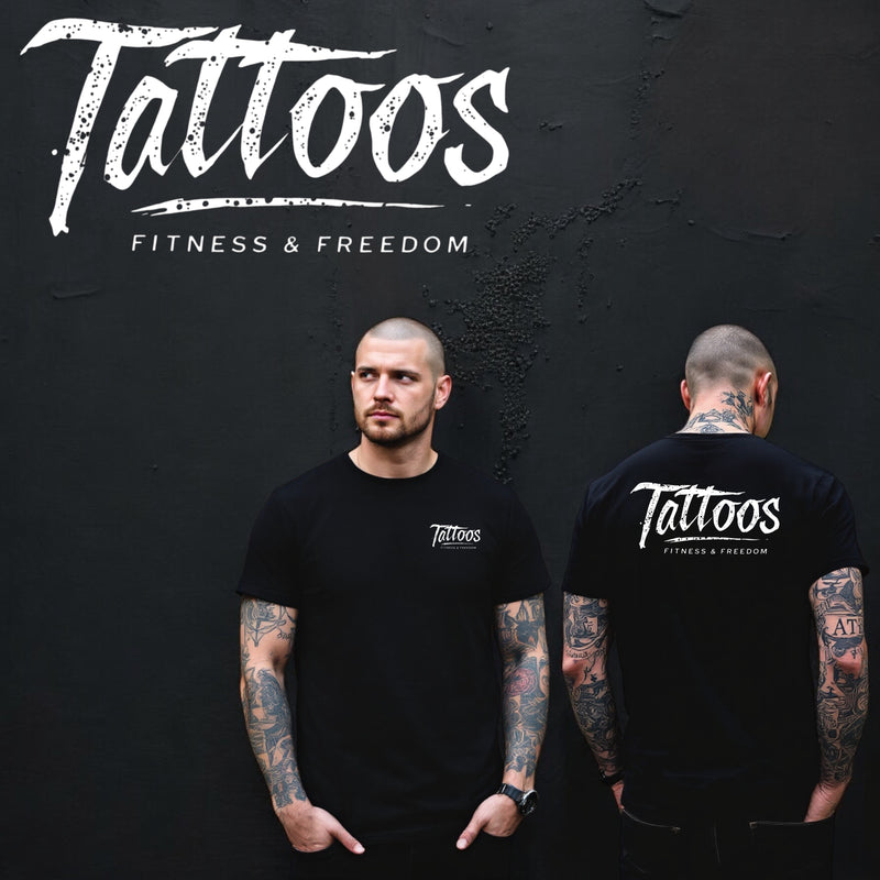 Logo Writing, - TATTOOS FITNESS & FREEDOM LLC