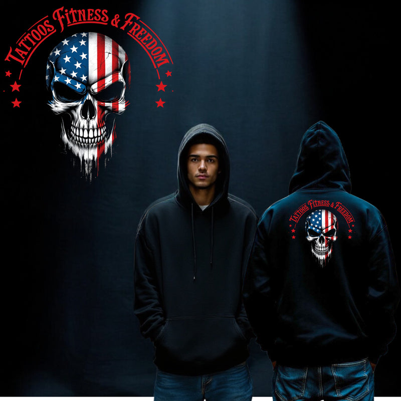 American Flag Skull. - TATTOOS FITNESS & FREEDOM LLC