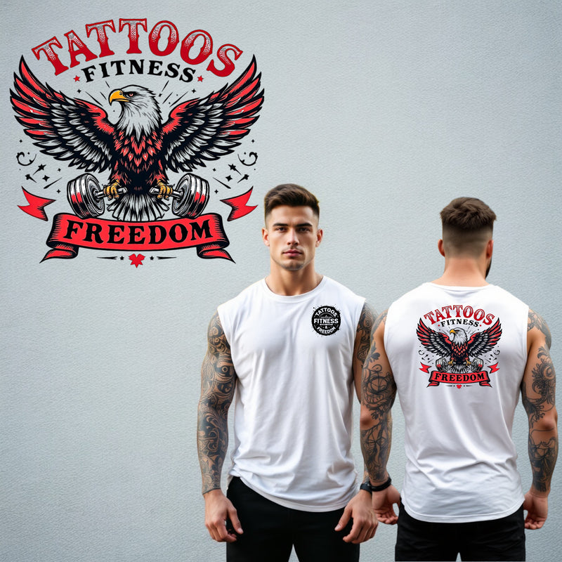 Eagle With a Banner. - TATTOOS FITNESS & FREEDOM LLC