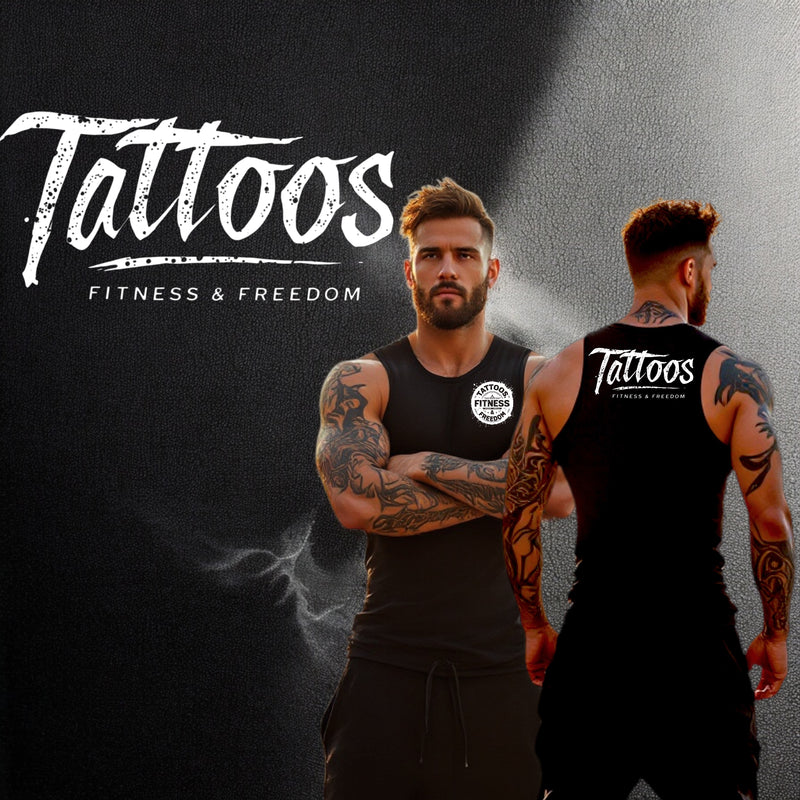 Logo Writing, - TATTOOS FITNESS & FREEDOM LLC
