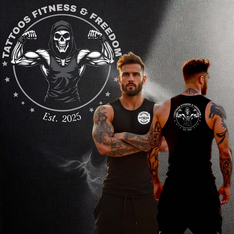 Grim Reaper Flexing. - TATTOOS FITNESS & FREEDOM LLC