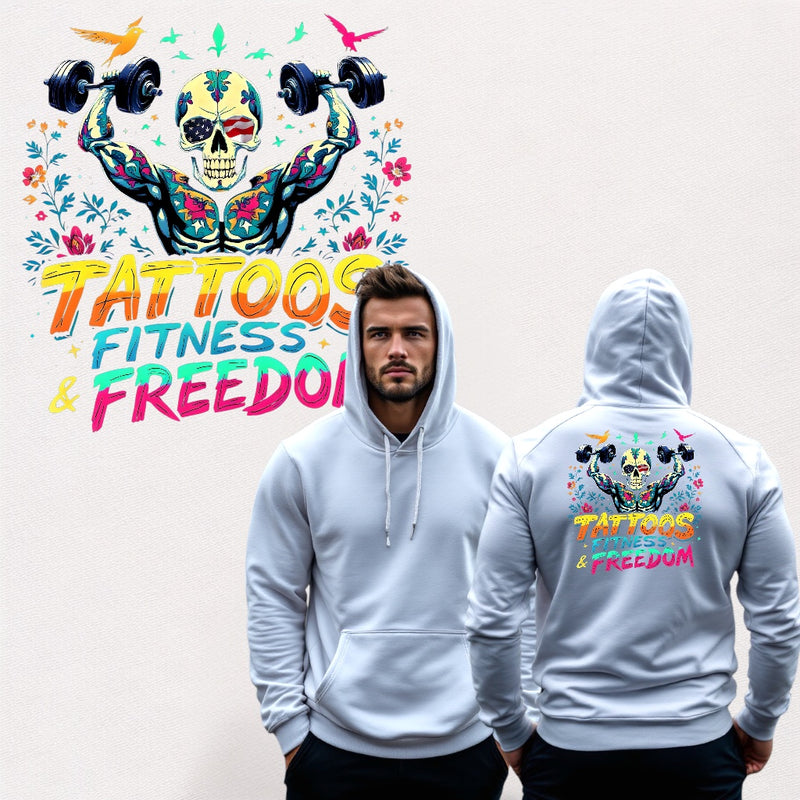 Tattooed Skeleton Working Out. - TATTOOS FITNESS & FREEDOM LLC