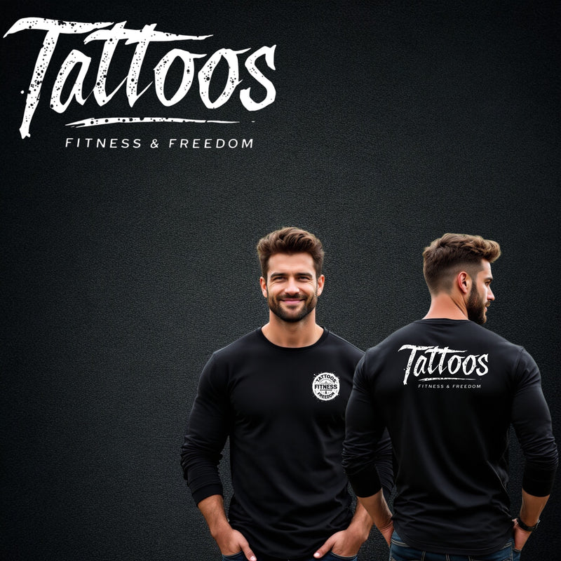 Logo Writing, - TATTOOS FITNESS & FREEDOM LLC