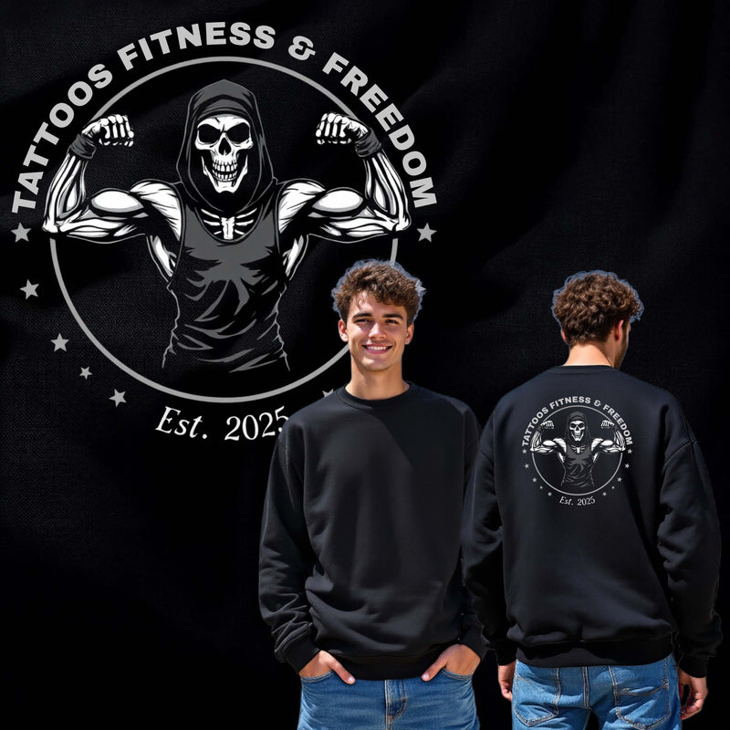 Grim Reaper Flexing. - TATTOOS FITNESS & FREEDOM LLC