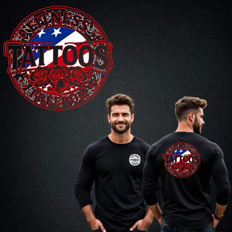 American Flag With Roses and Tattoo Designs. - TATTOOS FITNESS & FREEDOM LLC