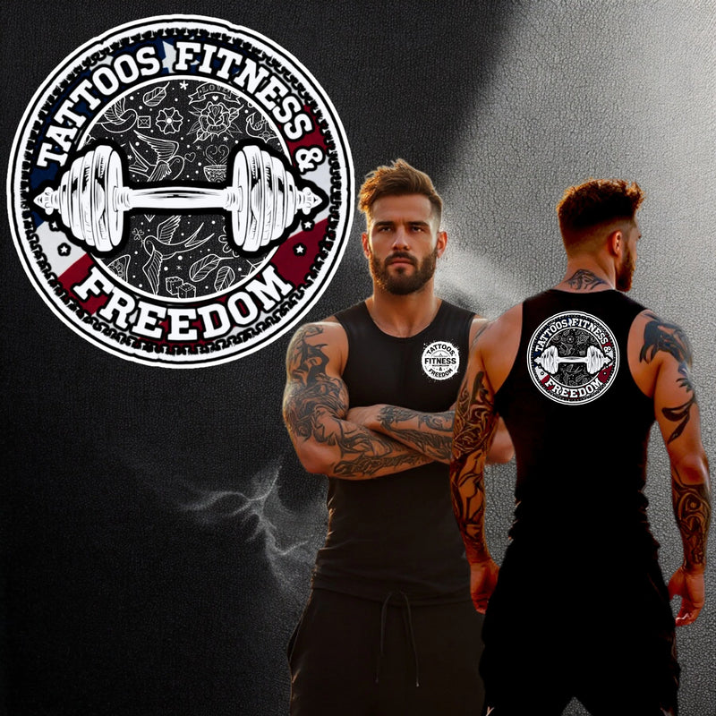 Dumbbell With Tattoo Designs. - TATTOOS FITNESS & FREEDOM LLC