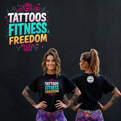Women's Pastel Colored Design with Roses. - TATTOOS FITNESS & FREEDOM LLC