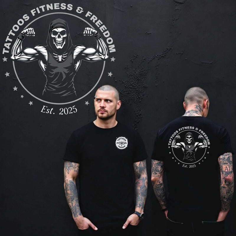 Grim Reaper Flexing. - TATTOOS FITNESS & FREEDOM LLC