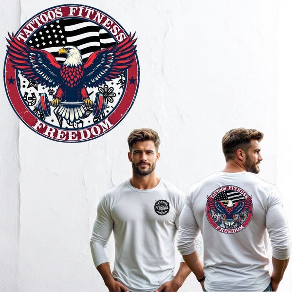 Eagle. With The American Flag and Tattoo Designs. - TATTOOS FITNESS & FREEDOM LLC