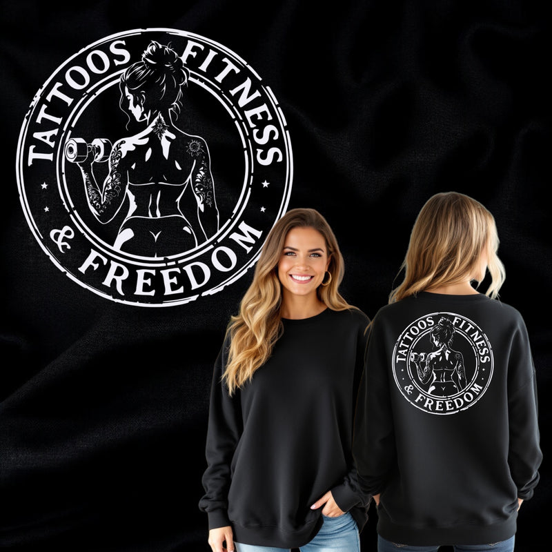 Women's Bicep Curl Design. - TATTOOS FITNESS & FREEDOM LLC