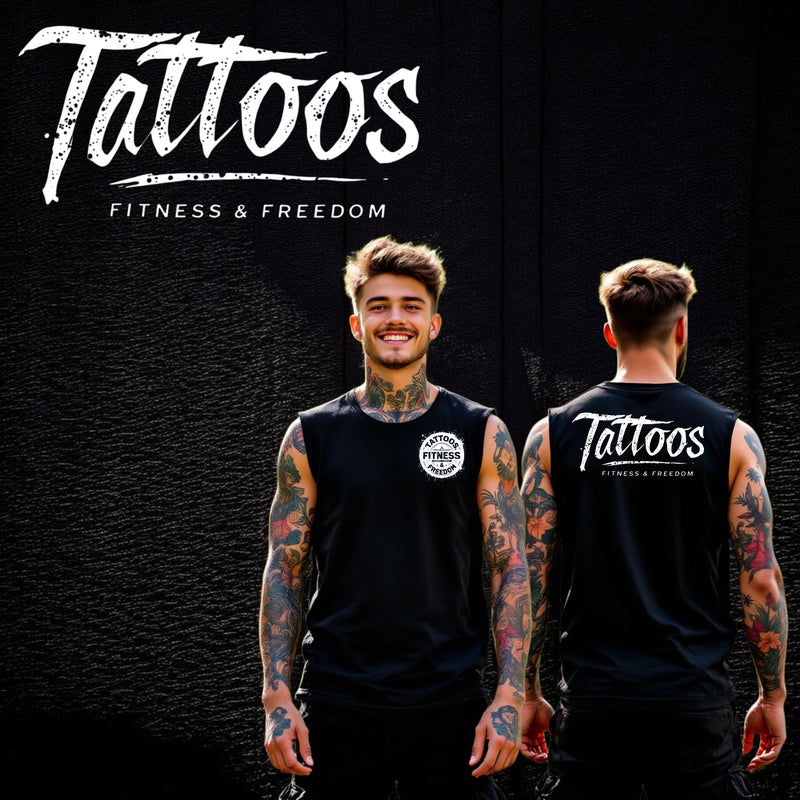 Logo Writing, - TATTOOS FITNESS & FREEDOM LLC