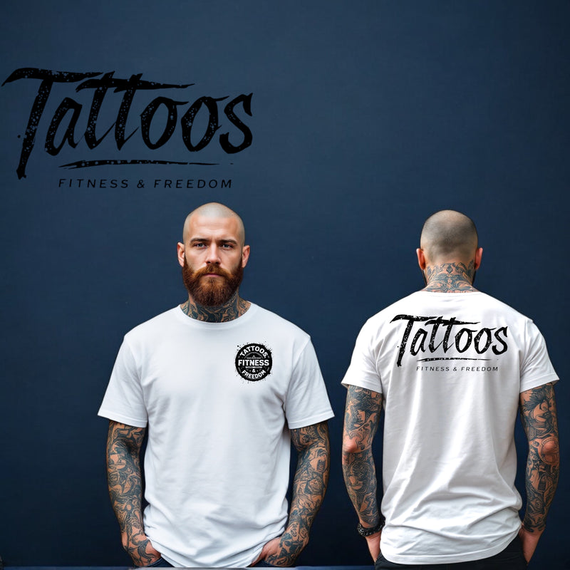 Logo Writing, - TATTOOS FITNESS & FREEDOM LLC