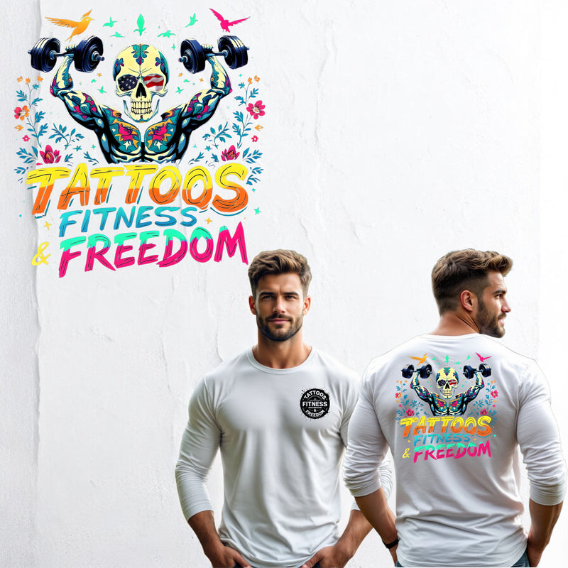 Tattooed Skeleton Working Out. - TATTOOS FITNESS & FREEDOM LLC