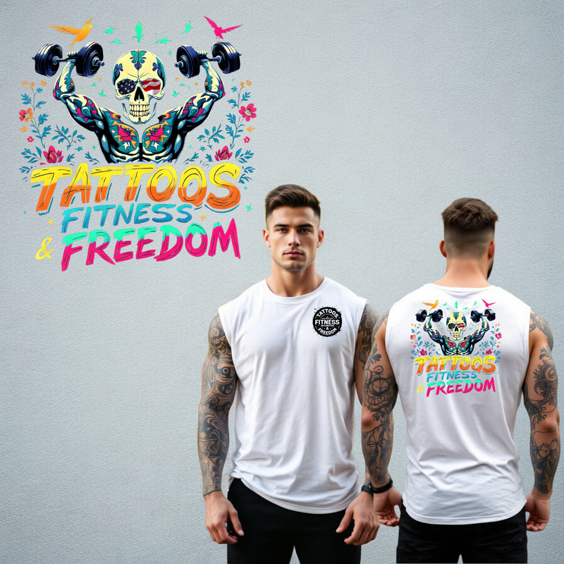 Tattooed Skeleton Working Out. - TATTOOS FITNESS & FREEDOM LLC