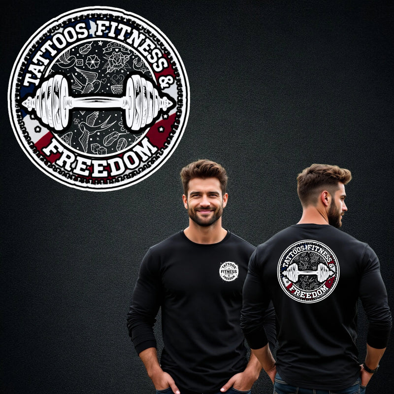 Dumbbell With Tattoo Designs. - TATTOOS FITNESS & FREEDOM LLC