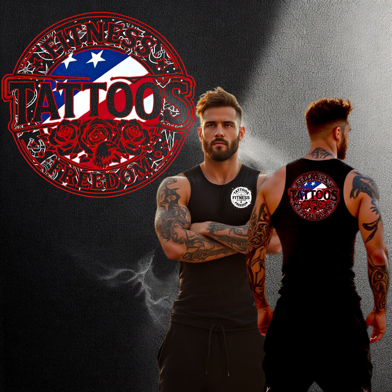 American Flag With Roses and Tattoo Designs. - TATTOOS FITNESS & FREEDOM LLC