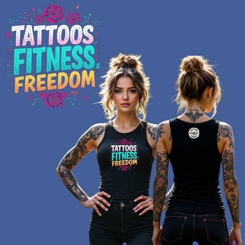 Women's Pastel Colored Design with Roses. - TATTOOS FITNESS & FREEDOM LLC