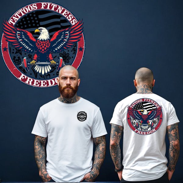 Eagle. With The American Flag and Tattoo Designs. - TATTOOS FITNESS & FREEDOM LLC