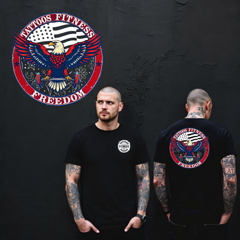 Eagle With An American Flag and Tattoo Designs. - TATTOOS FITNESS & FREEDOM LLC